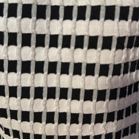 Zara Black/White Cropped Balloon Sleeve Dressy Top Women's Size Medium - Picture 5 of 10